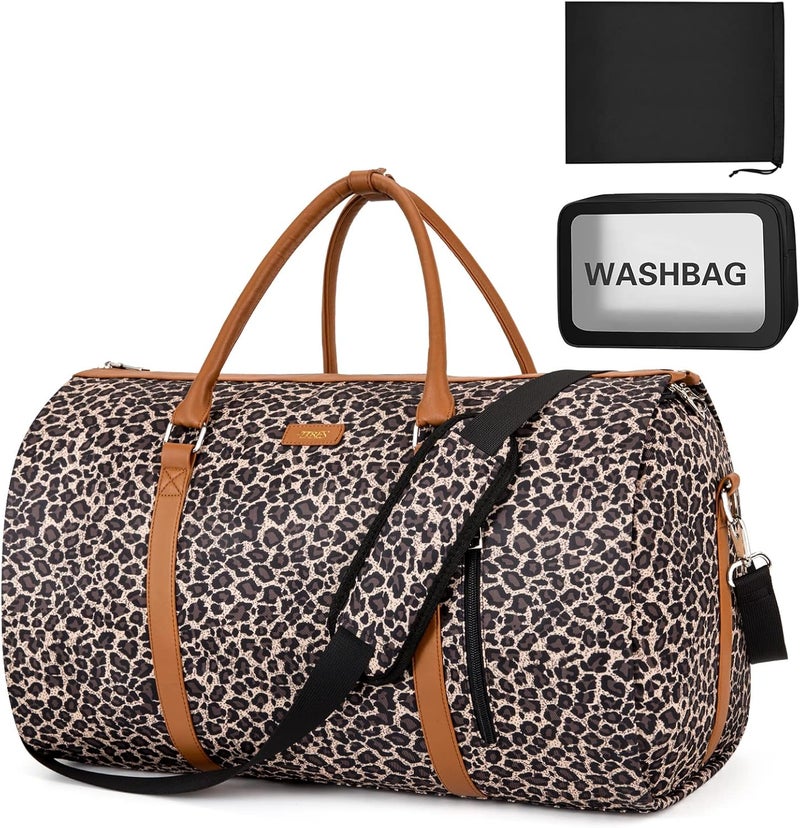 TIBES Garment Bag for Travel Convertible Carry On Garment Bag Large Travel Duffel Bags for Women 2 in 1 Hanging Suitcase Suit Travel Bags for Women & Men 3pcs Set - Image 1